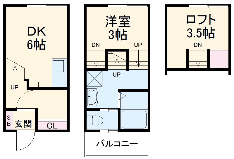 キャリコハウスの間取り