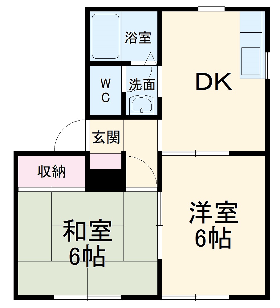 ハイツKATOの間取り