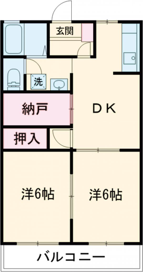 ハイツベルエアの間取り