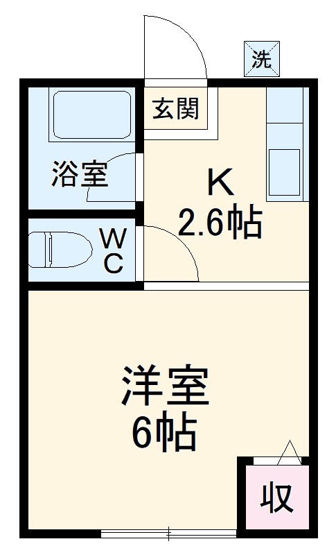 今井ハイツD棟の間取り