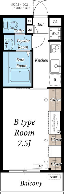 リブリ・faveurの間取り