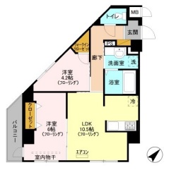 ラフレ東川口の間取り