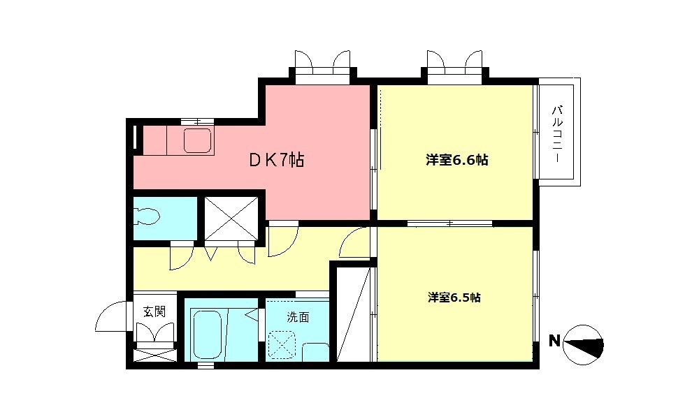 グリーンKⅠの間取り