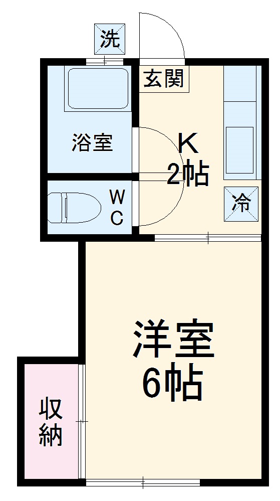 今井ハイツB棟の間取り