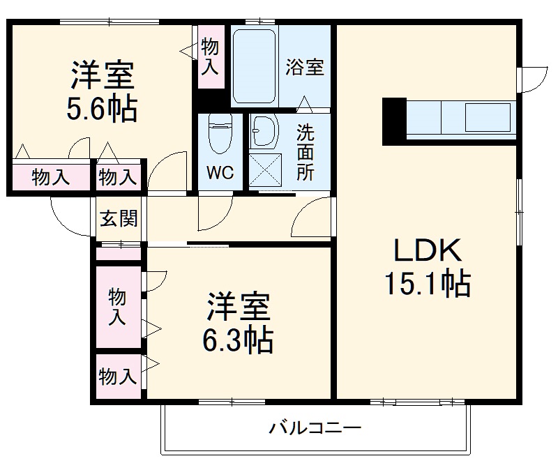 キャッスル・K2の間取り