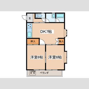 メゾンオカベ A棟の間取り