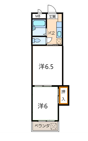 見晴マンションの間取り