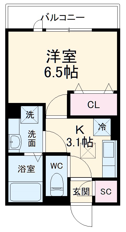 Ｍ．Ｏハイツ３１の間取り