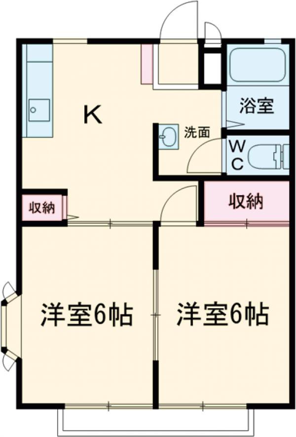 アメニティハイツ A棟の間取り