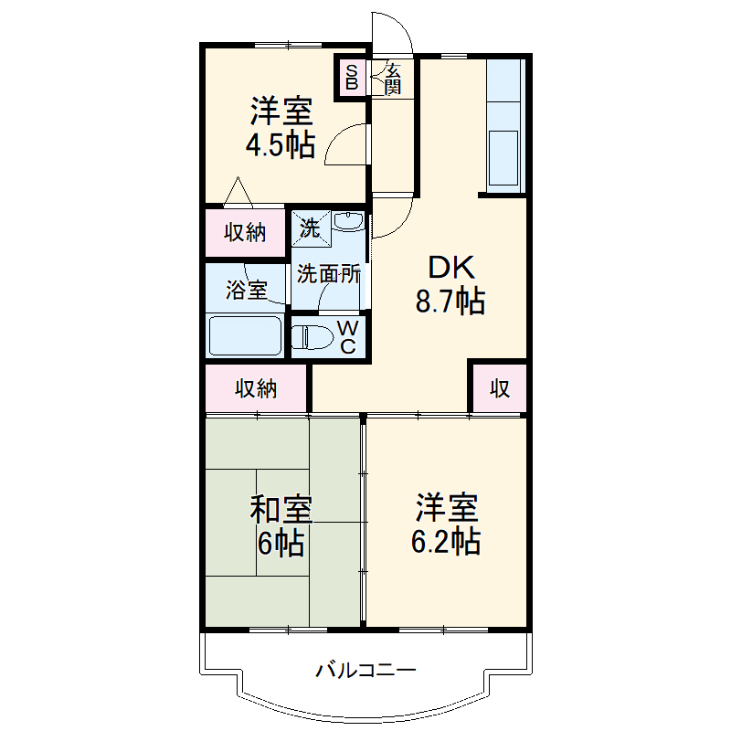 エクセレンス南栗原の間取り
