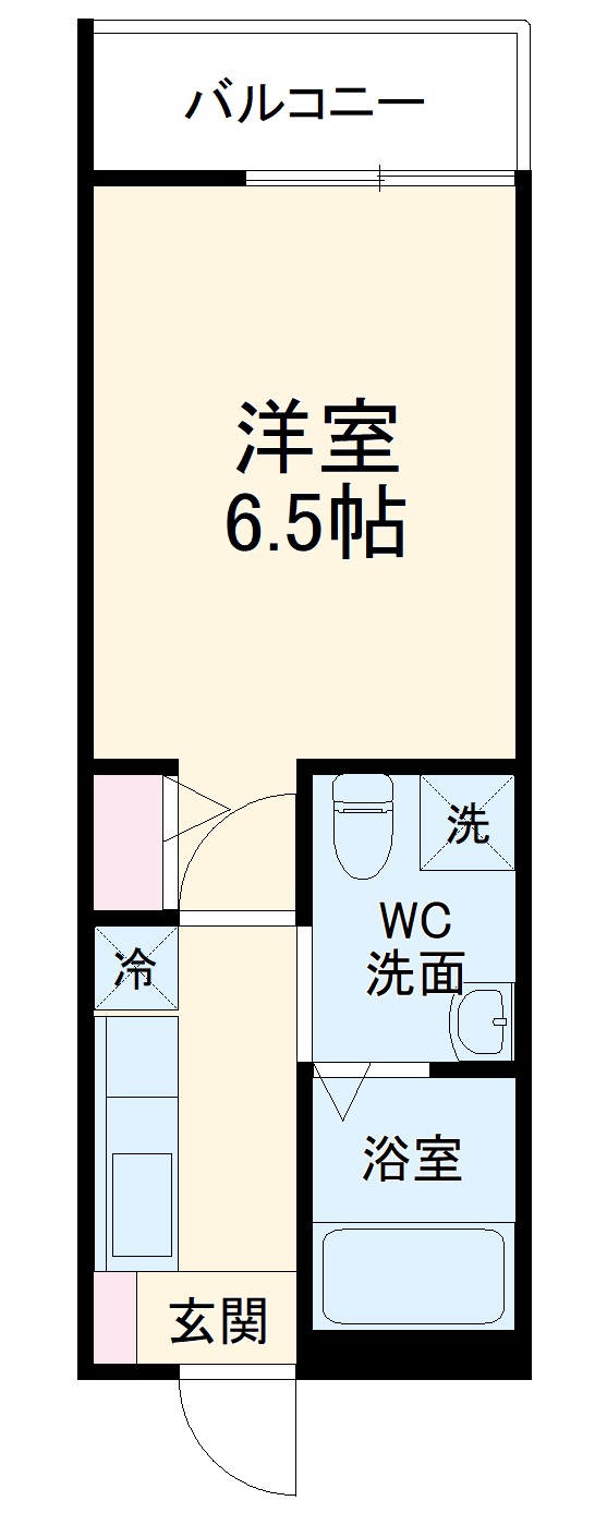 リブ白楽Aの間取り