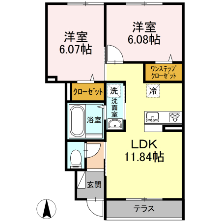 クレアージュの間取り