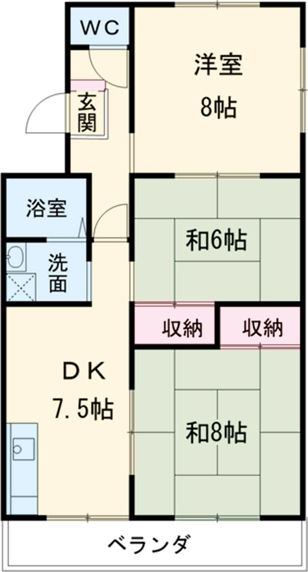 ハイツホーエイの間取り