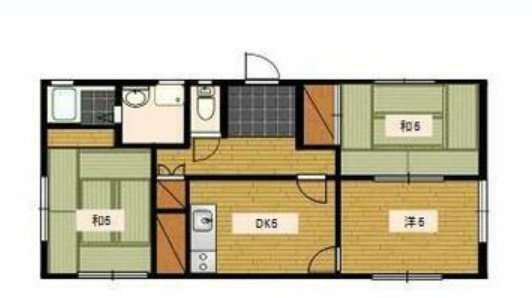 袋井名倉借家C棟の間取り