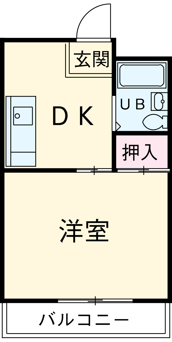 マンションあずまの間取り
