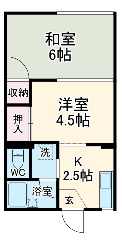 弥生ハイツの間取り
