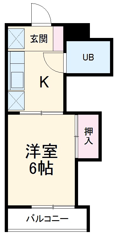 牛立コーポの間取り
