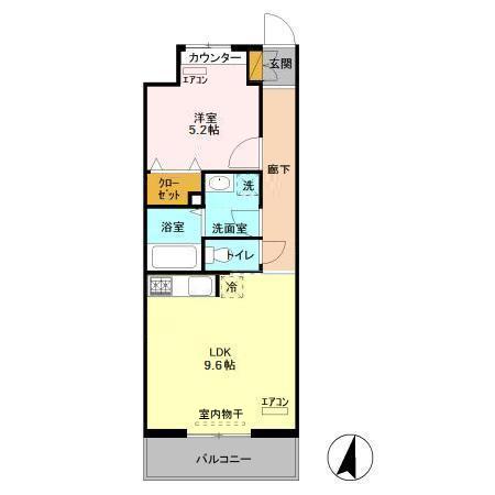 エキスポコンフォート Ⅱの間取り