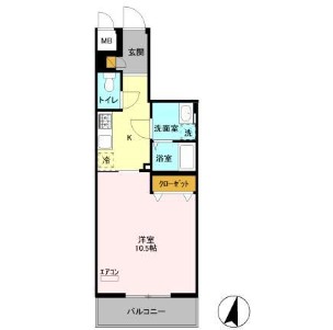 エキスポコンフォート　Ⅱの間取り