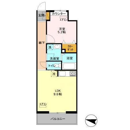 エキスポコンフォート Ⅱの間取り