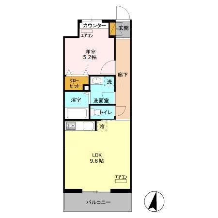 エキスポコンフォート Ⅱの間取り