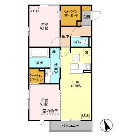 つくばエーツーの間取り