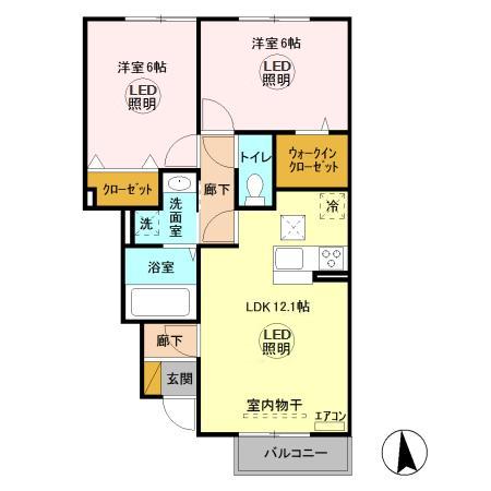 エルクルーズの間取り