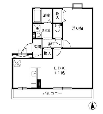 ラ ルーナ Bの間取り