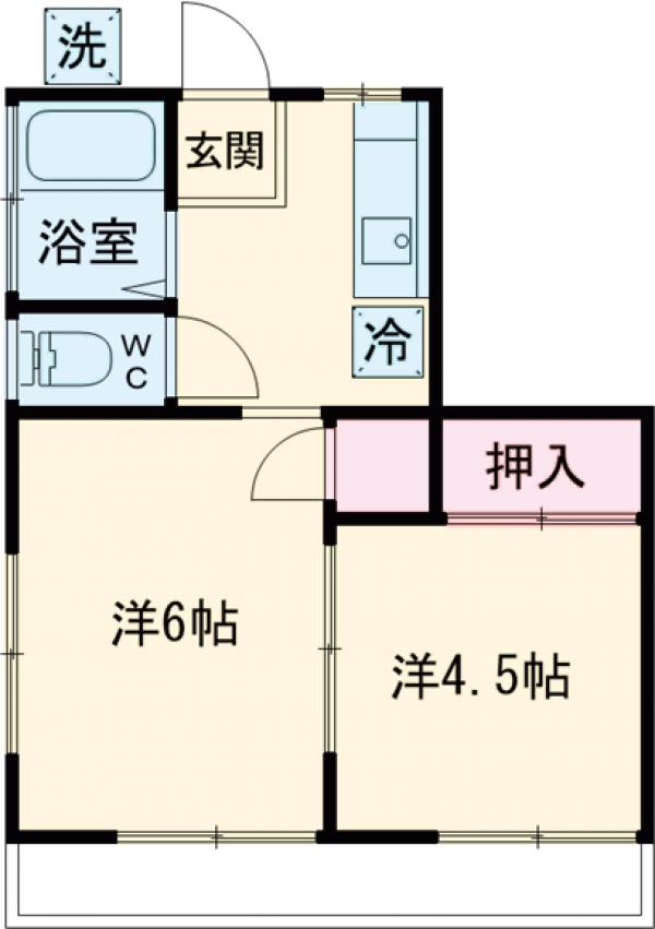高橋コーポの間取り