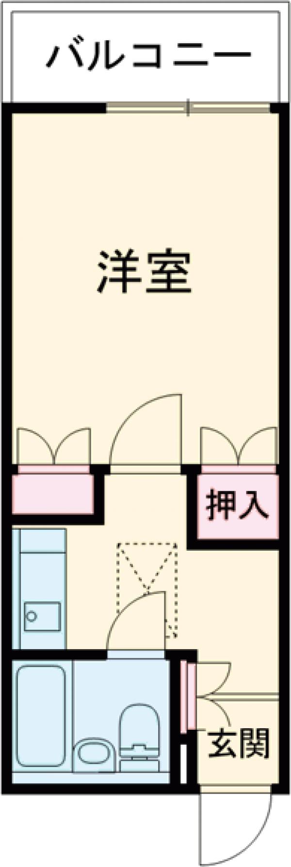 ヴィラフローレ・201号室の間取り