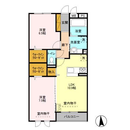 ゼピュロス学園の森 Lの間取り