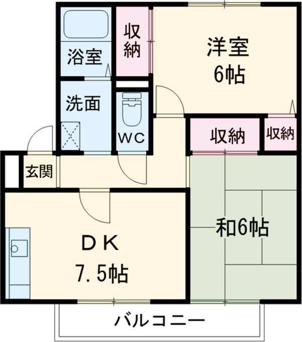 アムール・ヴィルAの間取り