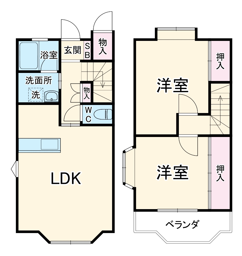 エスティハウスの間取り