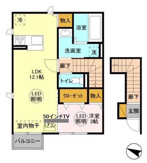 プランドール(神立東)の間取り