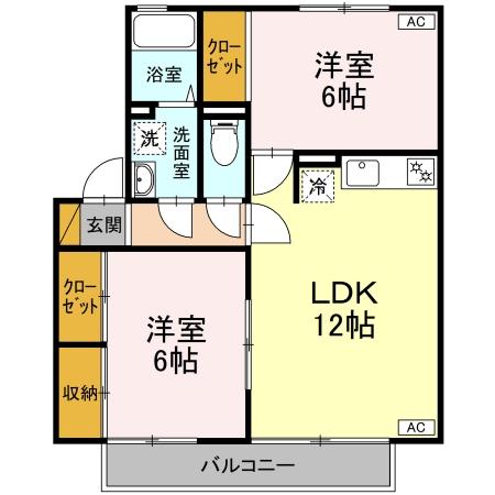 K’Sパビリオン Bの間取り