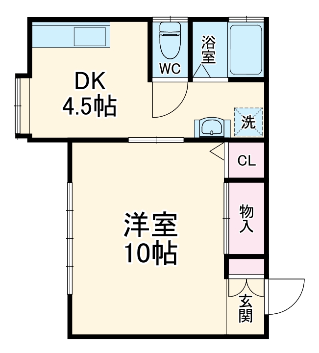 竹谷ハイツⅡの間取り