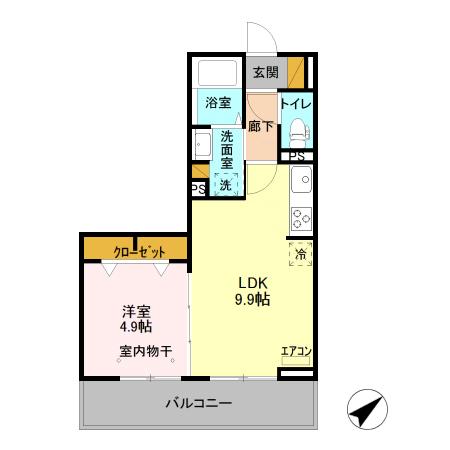 フェリーチェおおたかの森Ⅱの間取り