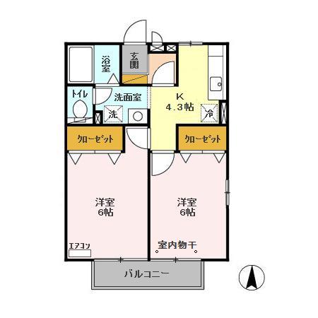 ラ・グラシューズ Ⅰの間取り