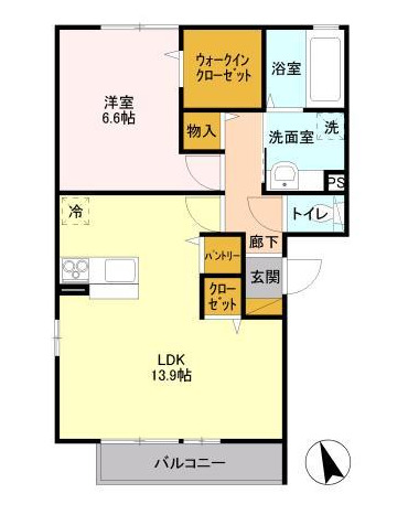 ベル・アジュールⅡA棟の間取り