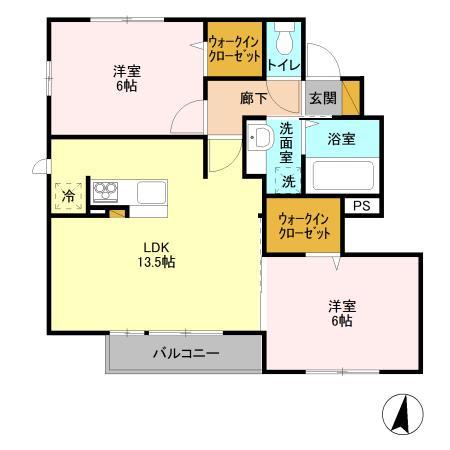 Azure(アズール) Aの間取り