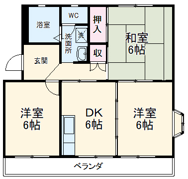 サテンコートの間取り