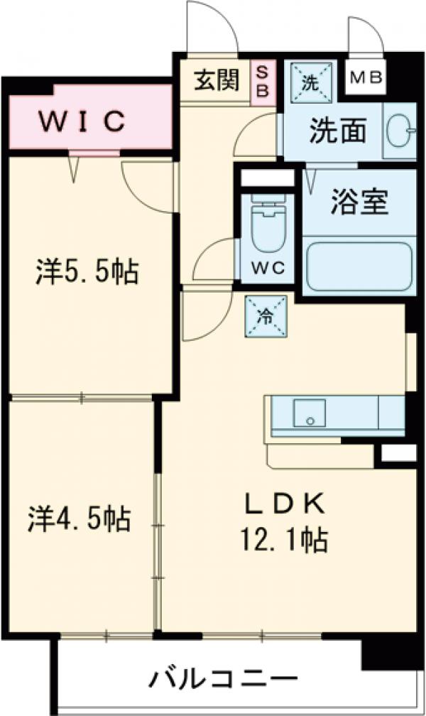ラヴィアン宮前Ⅱ号館の間取り