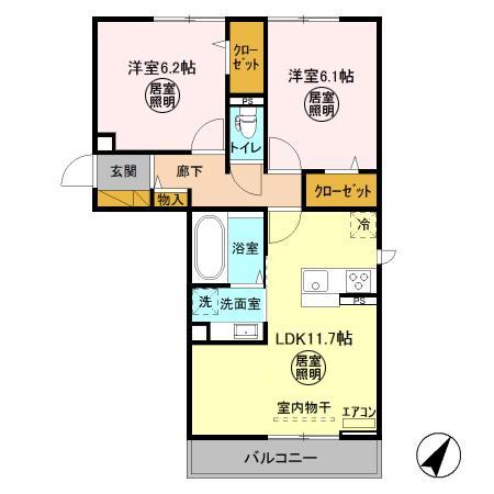 メゾン・ド・シャルマンの間取り