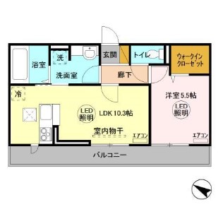 アベニールⅡの間取り