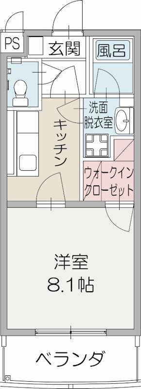 スタジオ・ァ・レーズの間取り
