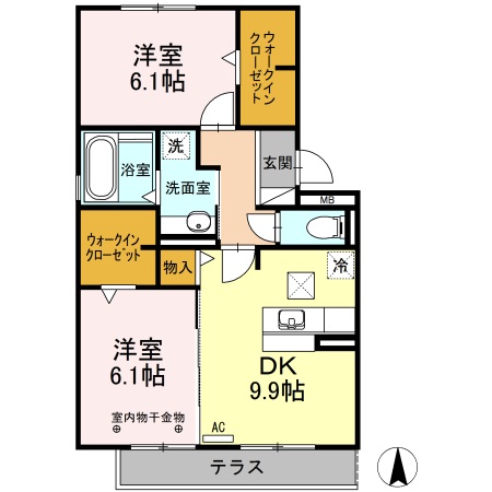 エレガンスの間取り