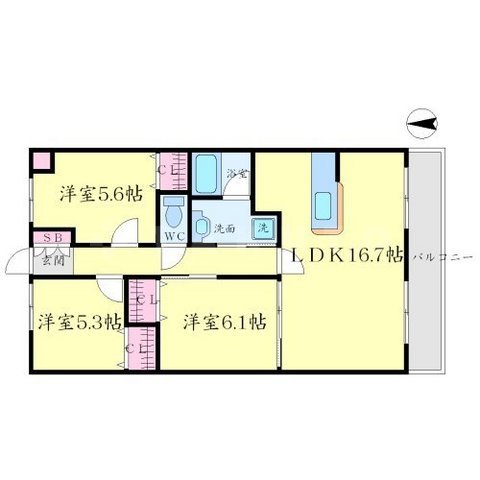 ネオコートの間取り