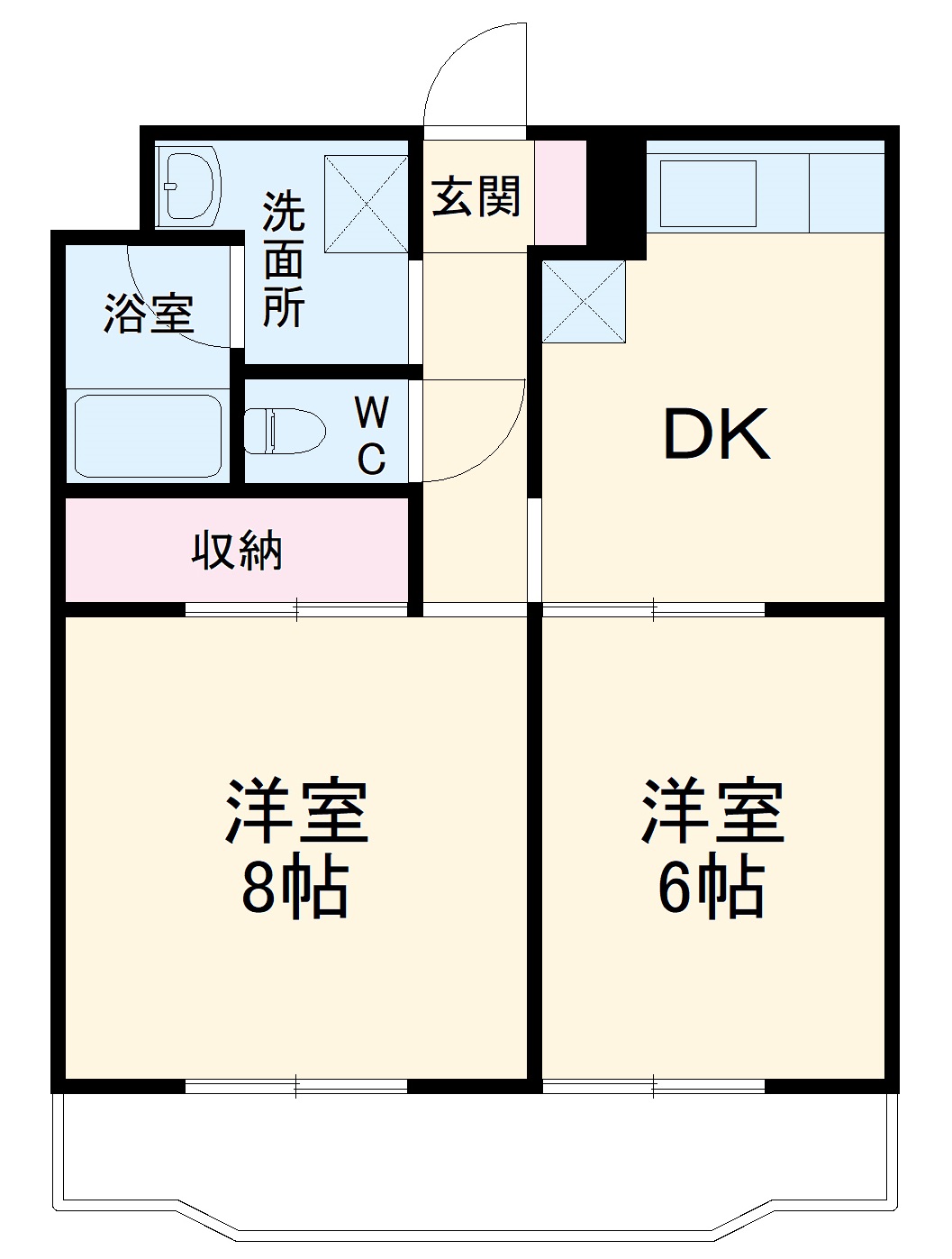 マンションレインボーⅡの間取り