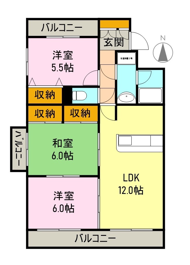 ガーデンコートの間取り