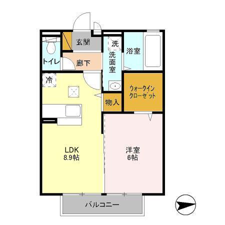 グランドソレーユ.Sの間取り